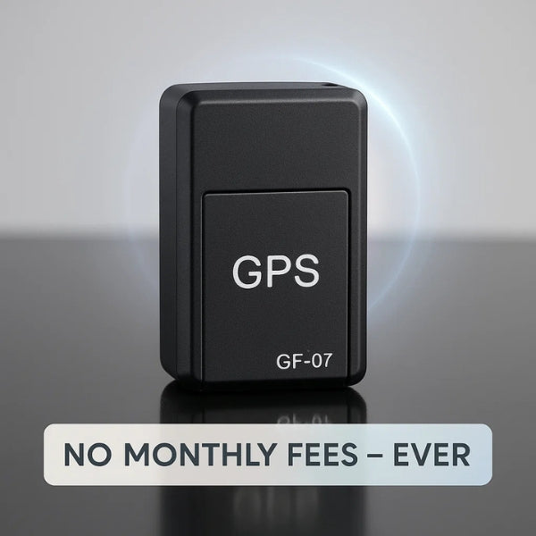 Black GPS device with 'GF-07' on a reflective surface