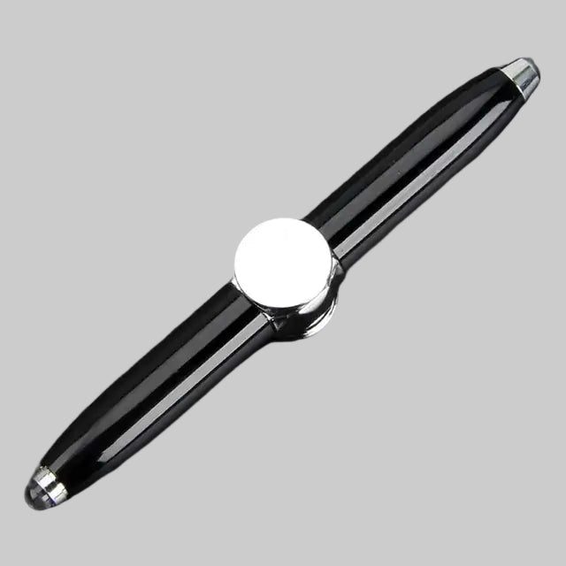 LED Spinning Pen in black with light effects