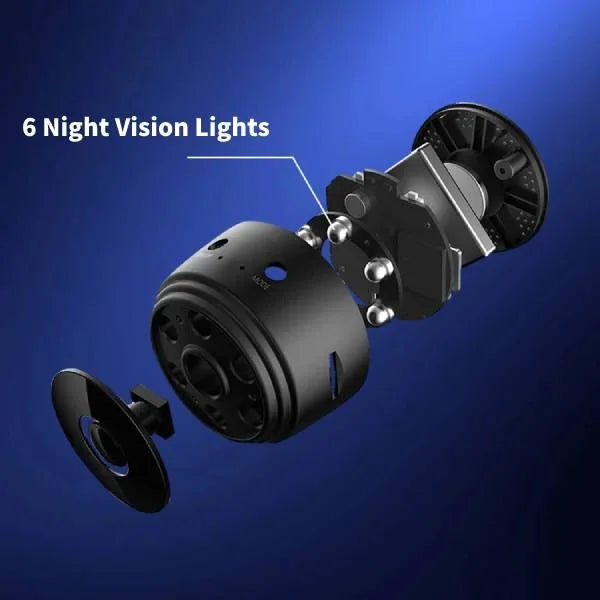 Night vision lights with labeled '6 Night Vision Lights' on a blue background