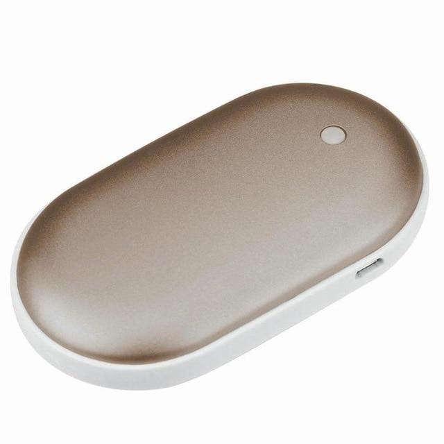 Rectangular portable heating pad with a white base on a white background
